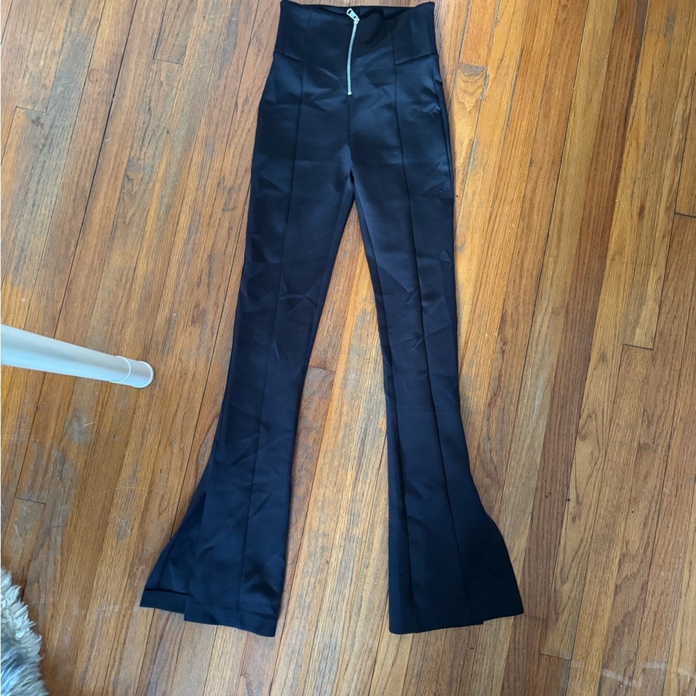 Bershka Elegant Black Flare Pants